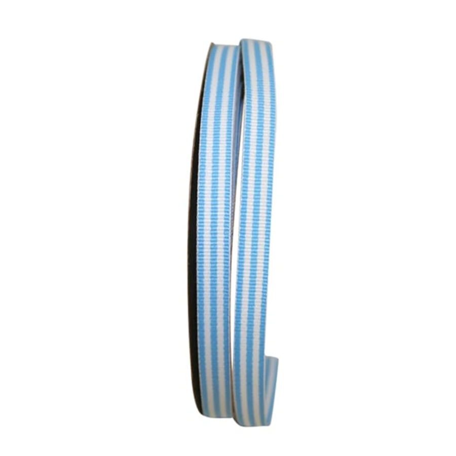 Grosgrain Stripe Ribbon - Light Blue 3/8" x 25 Yds/Rl