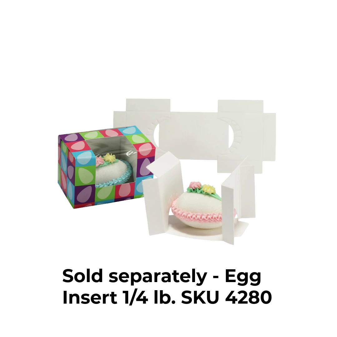 250 Boxes - 1/4 lb. Easter Garden - Egg Boxes 3-5/8" x 2-3/8" x 2-3/8"