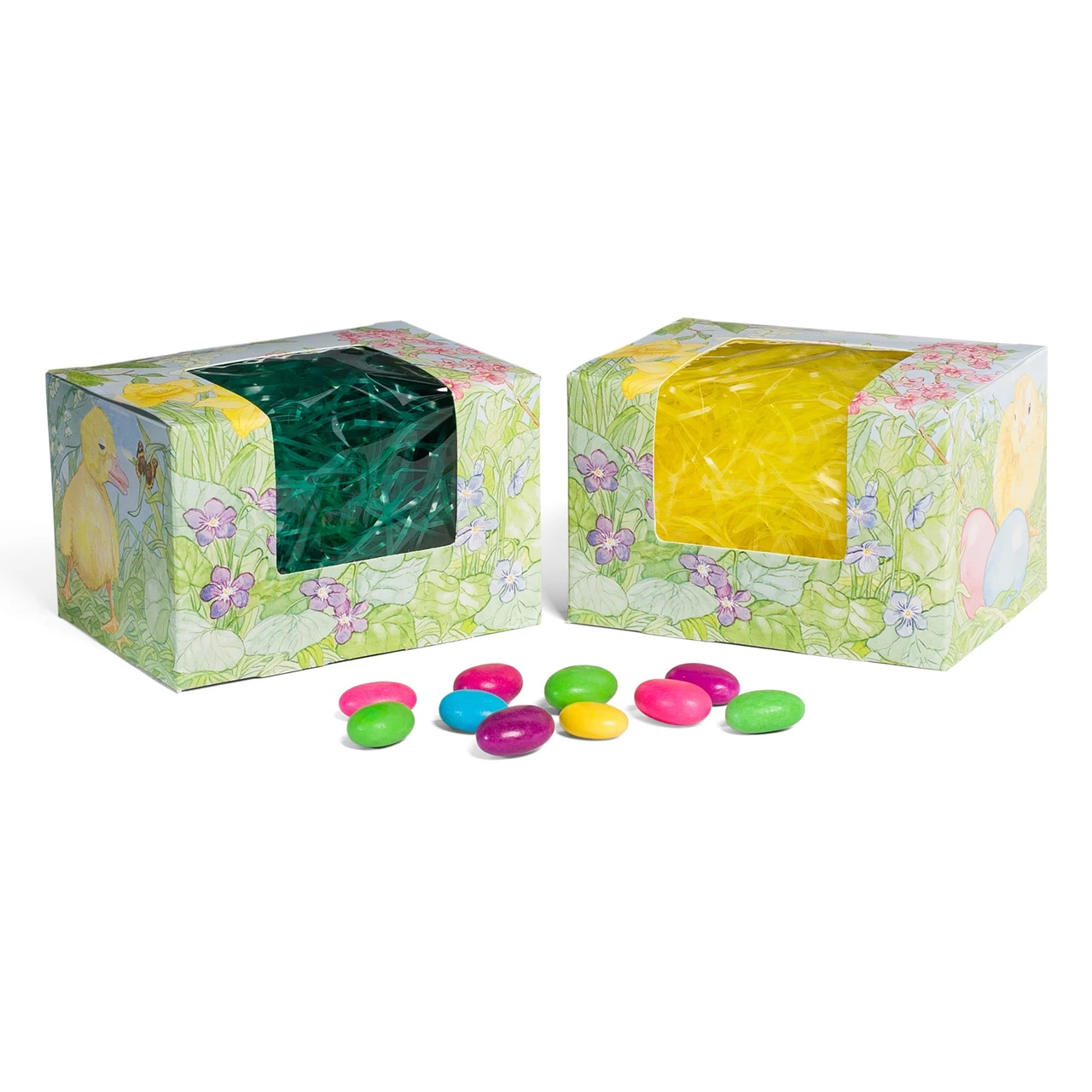 250 Boxes - 1 lb. Watercolor Daisy - Easter Egg Boxes