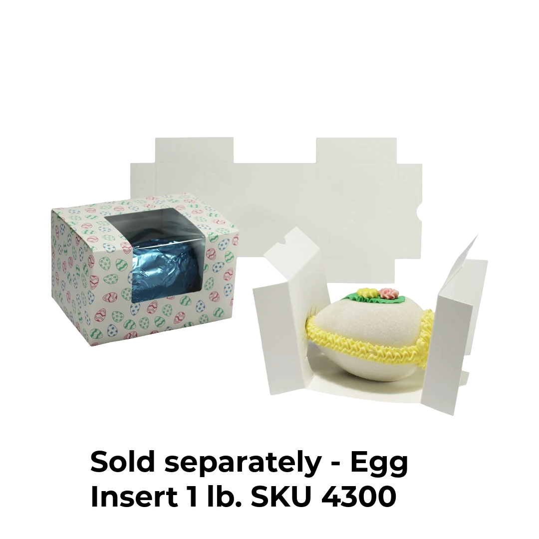 250 Boxes - 1 lb. Watercolor Daisy - Easter Egg Boxes