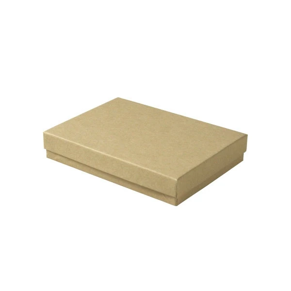 100 Boxes - Natural Kraft Jewelry Box - Large - 5-7/16" x 3-1/2" x 1"