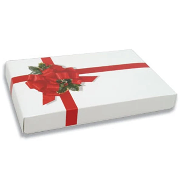 50 Covers - 1 lb. Candy-Chocolate Box Covers - Ribbon N' Holly