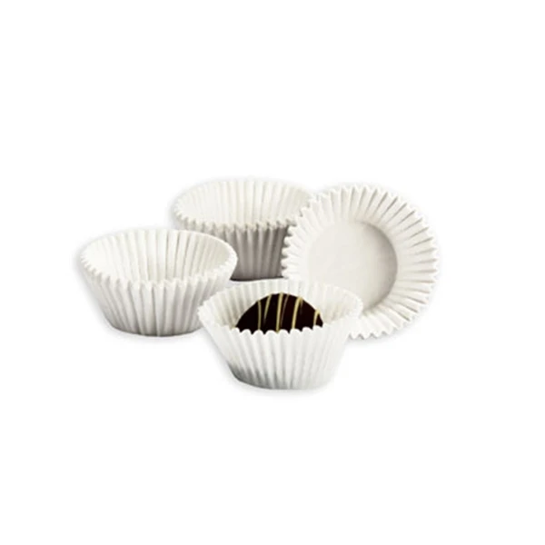 MADE IN USA -25,000 Cups - Candy Cups - White - 1-1/4" x 7/8"