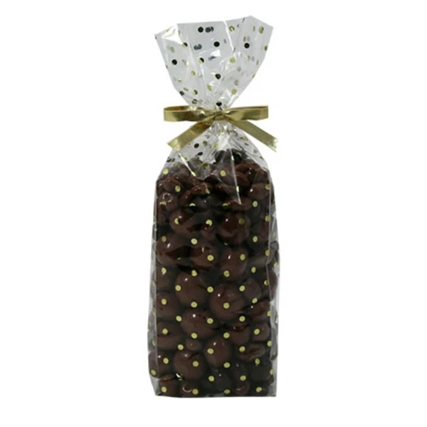 50 Bags - 1 lb. - 2.5 Mil Foil Accented Soft Bottom Cello Bags - Small