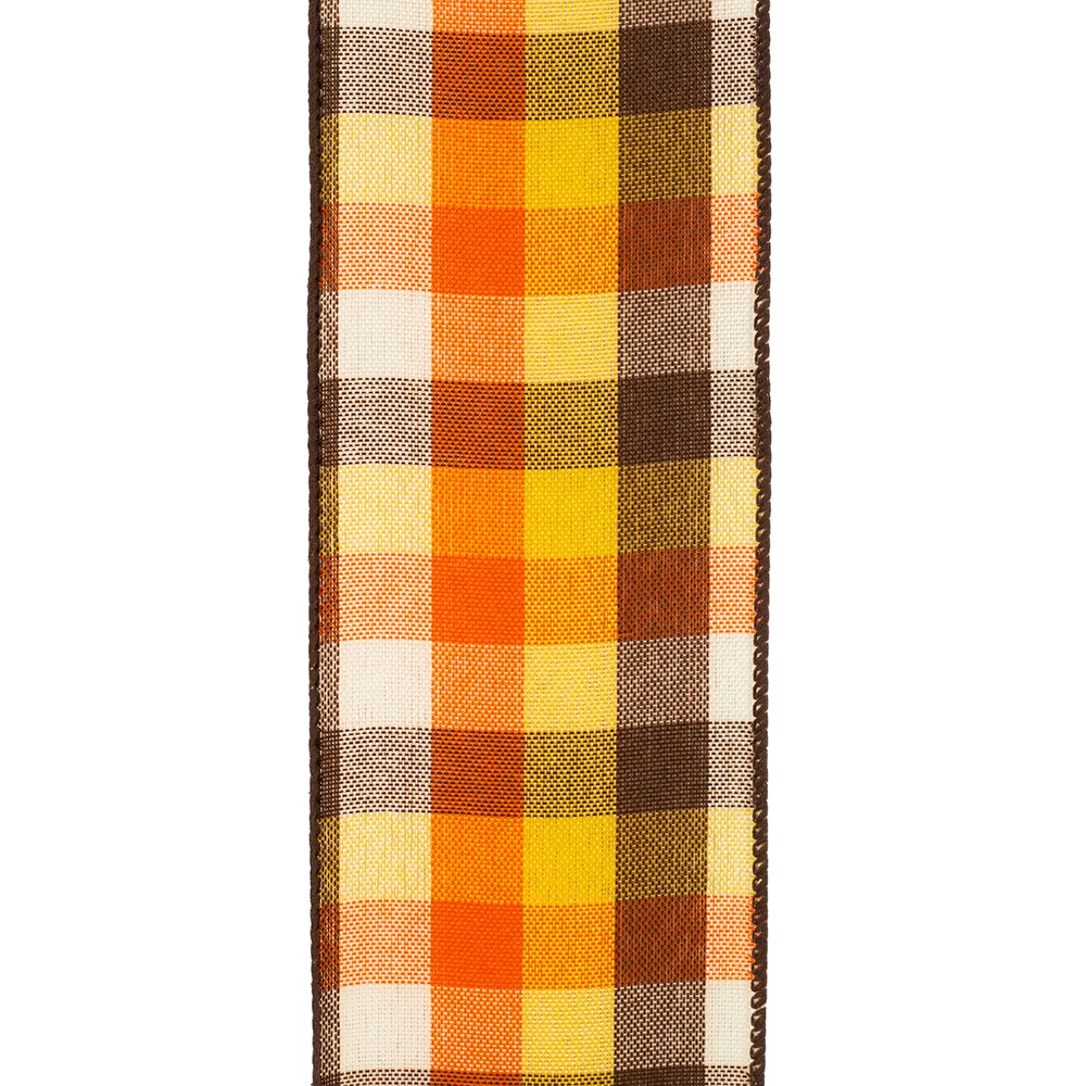 Wired Country Field Plaid Ribbon - 2-1/2" x 10 Yards