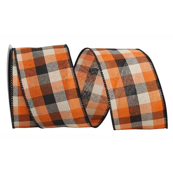 Wired Afternoon Plaid Ribbon - 2-1/2" x 10 Yards