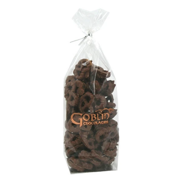 Large 3-1/4" x 12" x 2" Clear Hard Bottom Poly Cello Bags - 2.5 Mil Gauge - Heat Sealable 100 per pack