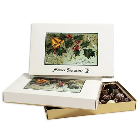 50 Covers - 1 lb. Candy-Chocolate Box Covers - Mistletoe