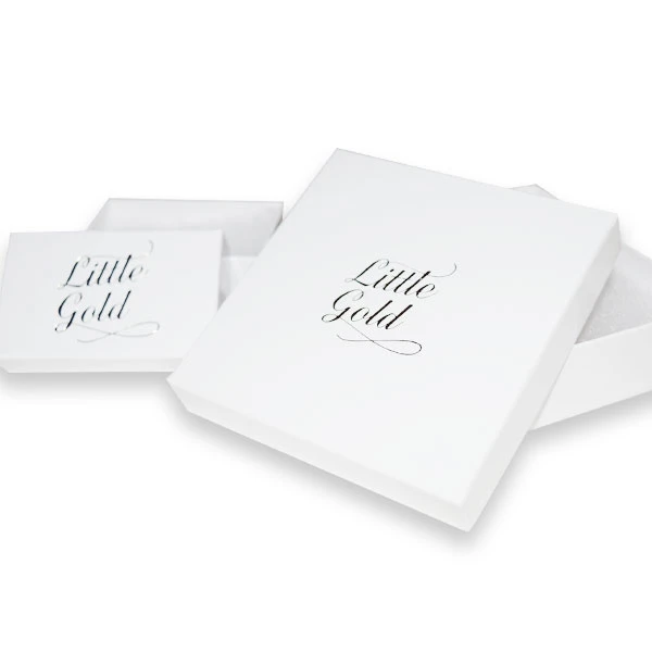 100 Boxes - White Swirl Jewelry Box - Necklace - 8" x 2" x 7/8"