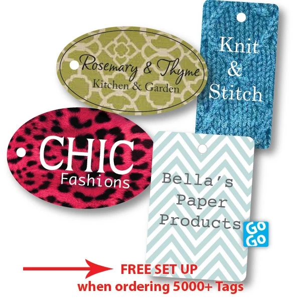 Full Color Digital Hang Tags