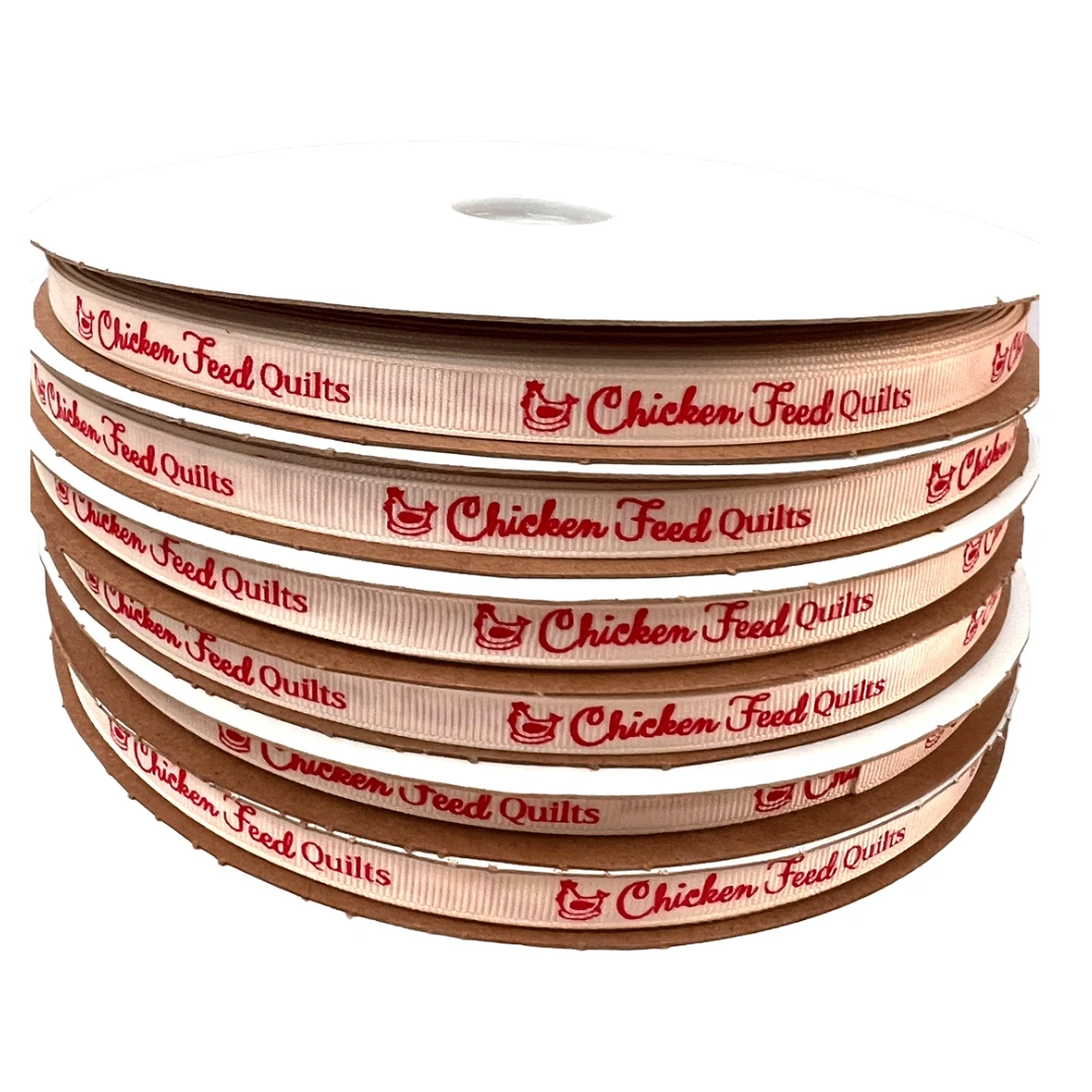 Custom Branded Grosgrain Ribbon - 10 Rolls (1000 Yards)