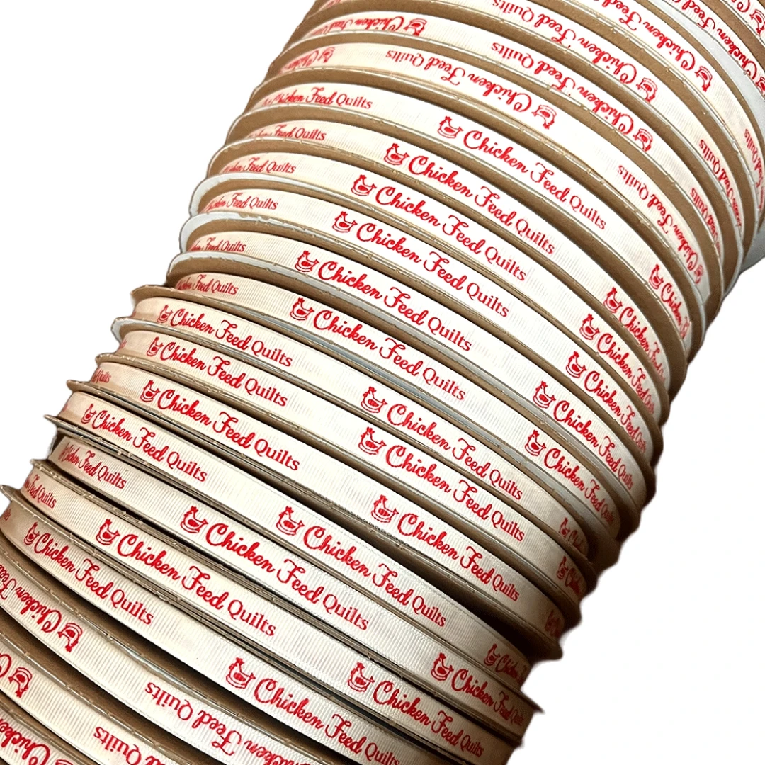 Custom Branded Grosgrain Ribbon - 10 Rolls (1000 Yards)