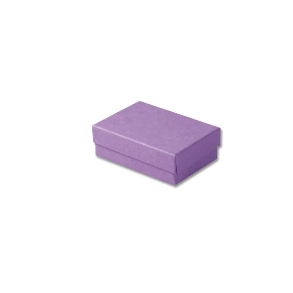 100 Boxes - Purple Kraft Jewelry