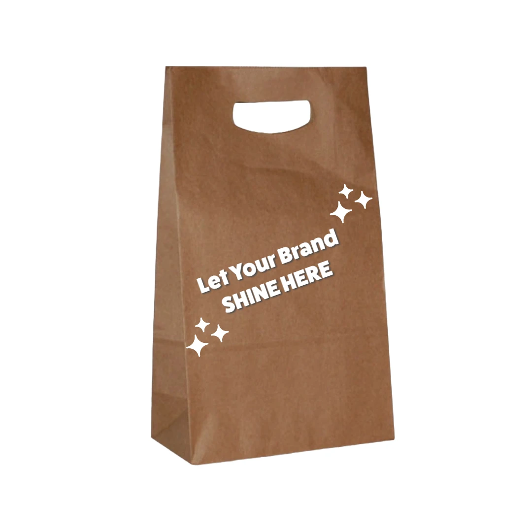 100 Bags - Branded White Gloss Accessory Bags