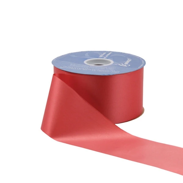 Imperial Red Flora-Satin Ribbon - 2-3/4" x 100 Yards