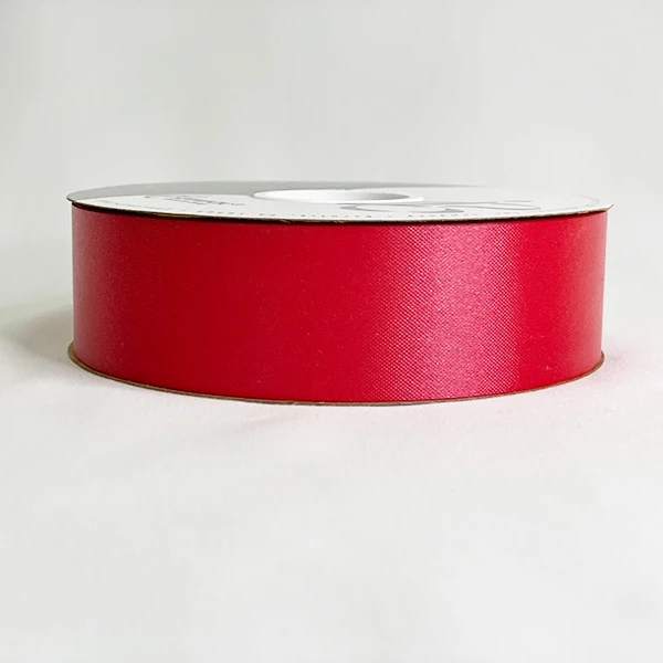 Hot Red Flora-Satin Ribbon
