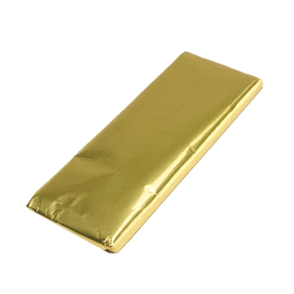 1000 Sheets/Pack - Gold Chocolate Bar Foil - 6" x 7-1/2"