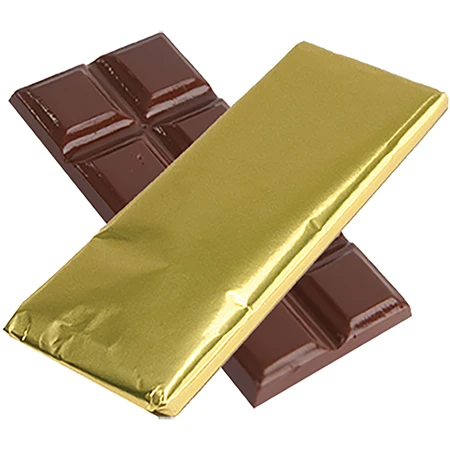 1000 Sheets/Pack - Gold Chocolate Bar Foil - 6" x 7-1/2"