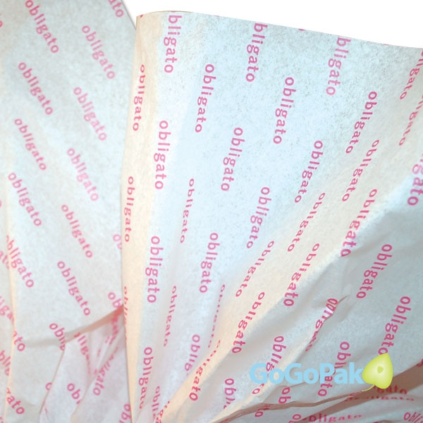 4800 Sheets - 20" x 30" - Custom Printed Premium White or Kraft Tissue Paper