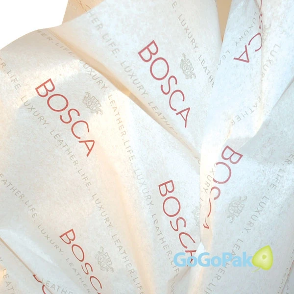4800 Sheets - 20" x 30" - Custom Printed Premium White or Kraft Tissue Paper