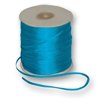 Double Face Satin 1/8" Turquoise 30 Yards/Roll