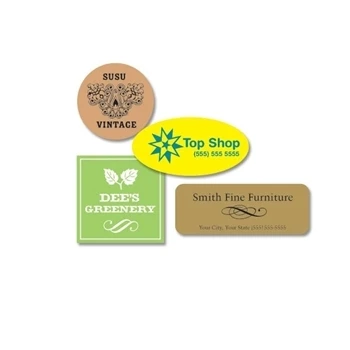 1000 Labels - Ink Printed Labels - Small/Medium Shapes