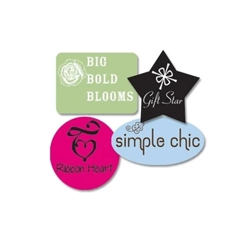 1000 Labels - Ink Printed Labels - Med. Shapes