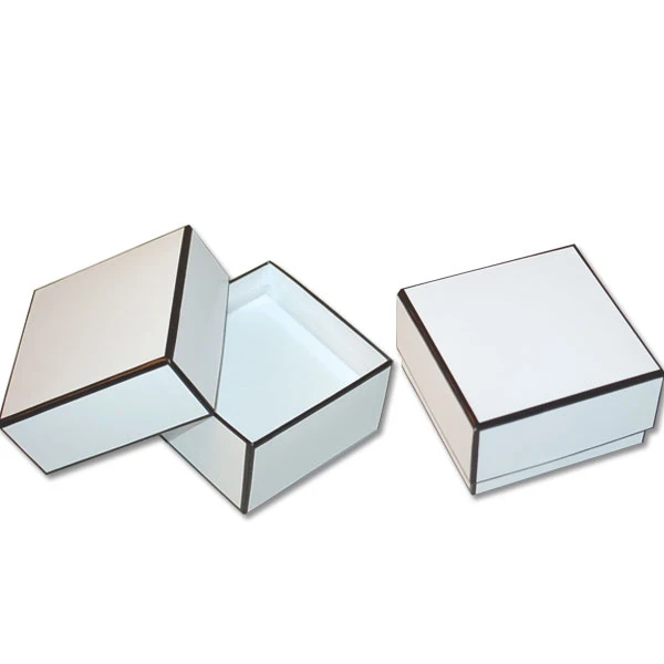 Berkeley Jewelry Boxes - 3-1/2" x 3-1/2" x 2" - White -100 Boxes/Case