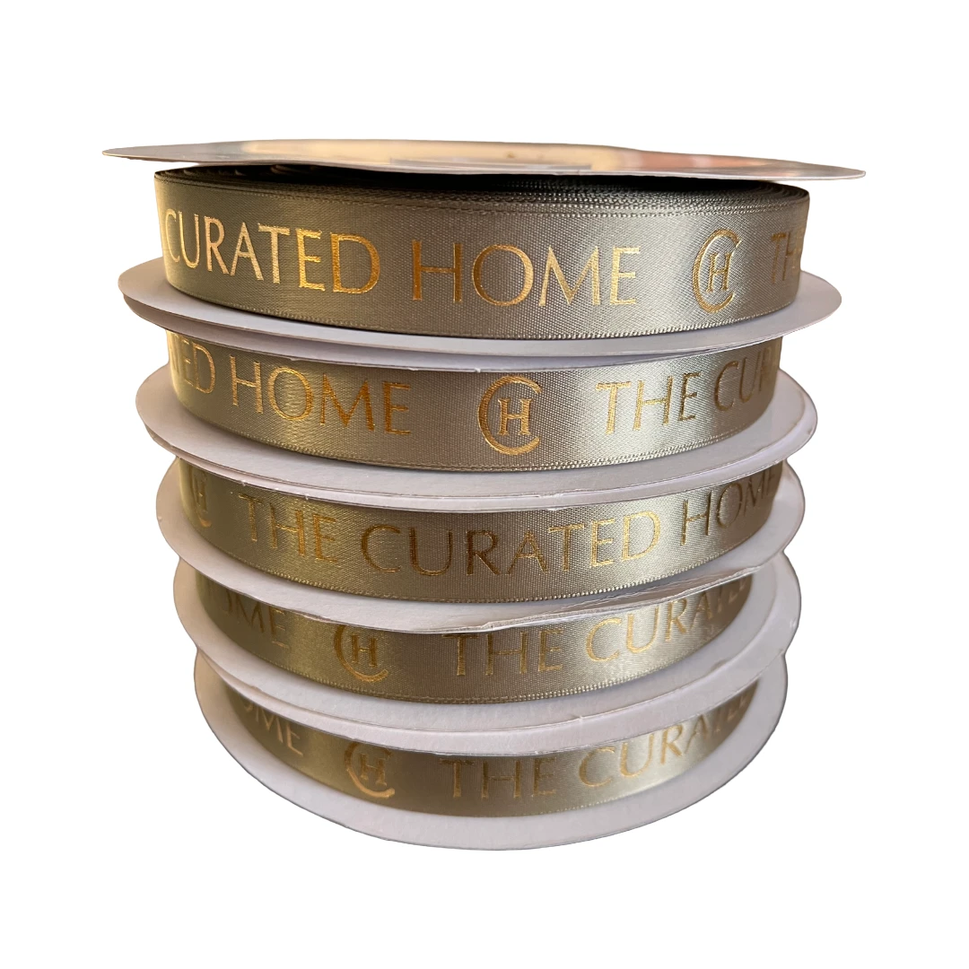 Custom Branded Satin Ribbons- Single Face - 5 Rolls
