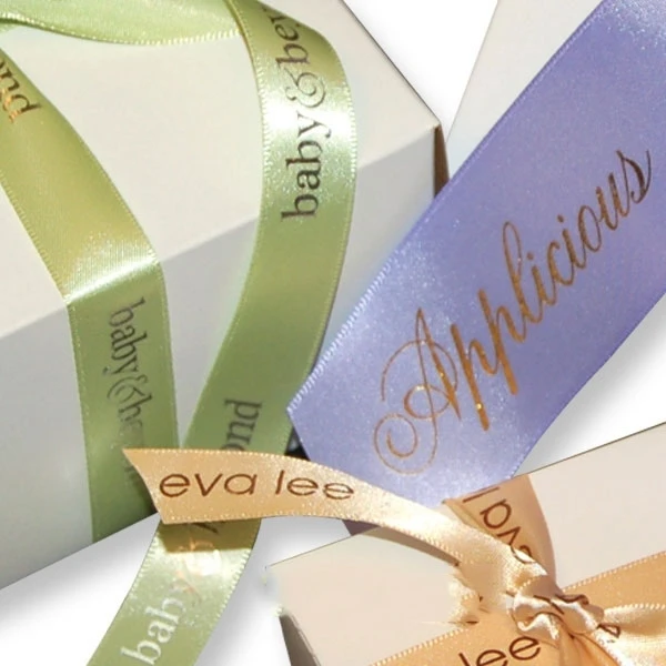 Custom Branded Satin Ribbons- Single Face - 5 Rolls