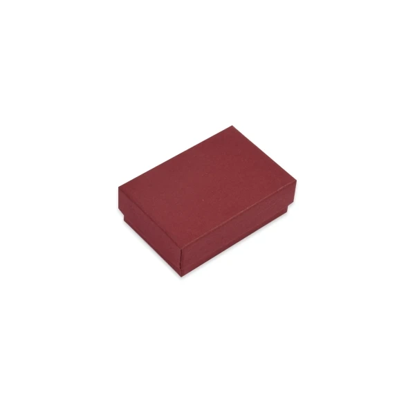 Merlot Burgundy Kraft Jewelry Boxes - 2-7/16" x 1-5/8" x 13/16" - 100 Boxes/Pack