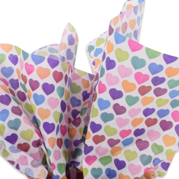 240 Sheets - All Hearts Pattern Tissue Paper - 20" x 30" Sheets