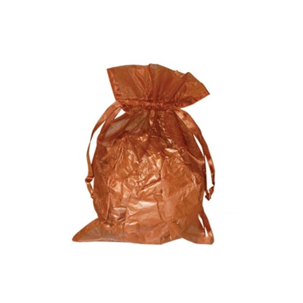 Organza Bags with Satin Ties - Copper - Available in 4 Sizes 12 Bags/Pack