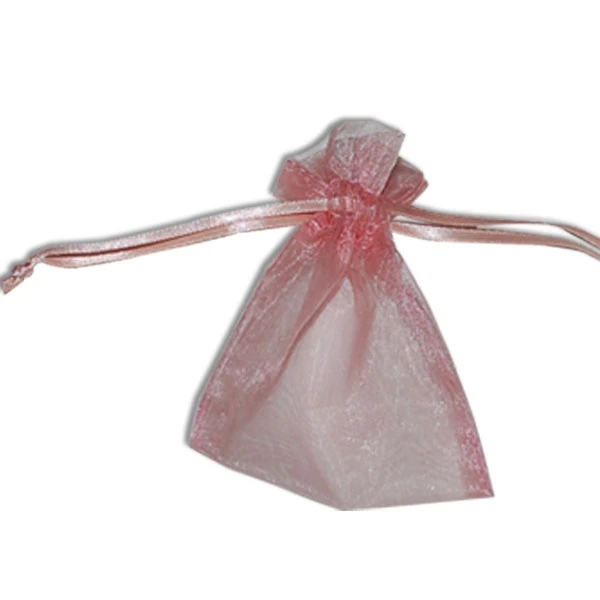 Organza Bags with Satin Ties - Dusty Rose - Available in 4 Sizes 12 Bags/Pack