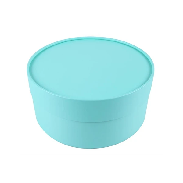 10 Boxes - Round Flower Boxes - 9" Diameter Turquoise