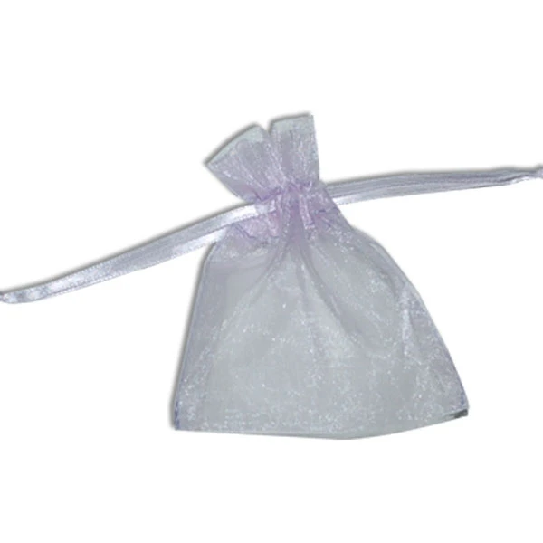 Organza Bags with Satin Ties - Lavender - Available in 4 Sizes 12 Bags/Pack
