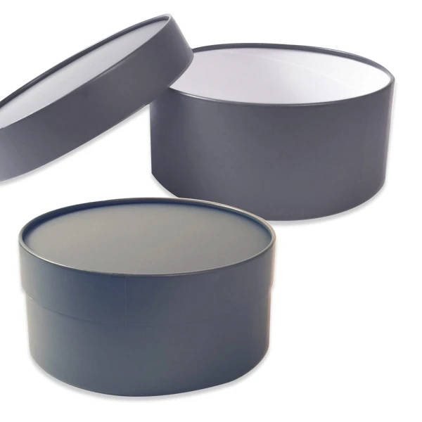 10 Boxes - Round Flower Boxes - 9" Diameter Pewter