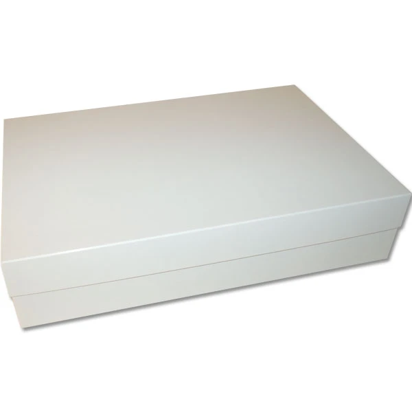 10 Boxes - Rigid Set-Up Boxes - 19" x 12-3/4" x 4-1/4" White Gloss
