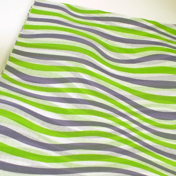 240 Sheets - Cool Waves Lavender & Lime Pattern Tissue Paper - 20" x 30" Sheets