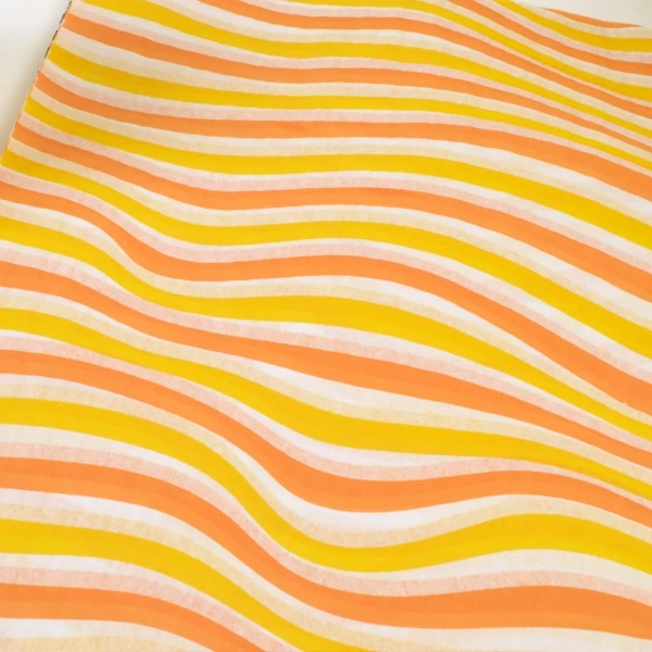 240 Sheets - Warm Waves Orange & Sunshine Pattern Tissue Paper - 20" x 30" Sheets
