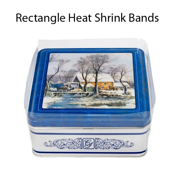 250 Bands - Rectangle & Square Heat Shrink Bands - 5 Sizes