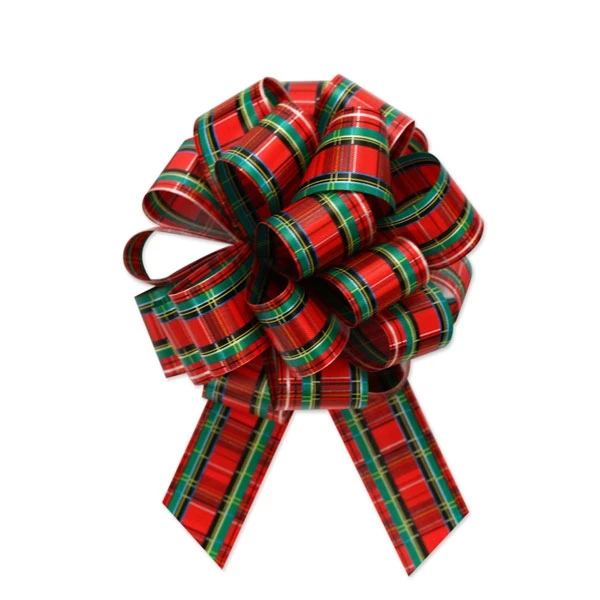 Tartan Perfect Bows - 5-1/2" Diameter x 20 Loops - 24 Bows/Pack
