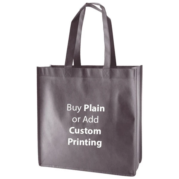 Charcoal Tote Bags Medium - 13" x 5" x 13" - 100 Bags/Case