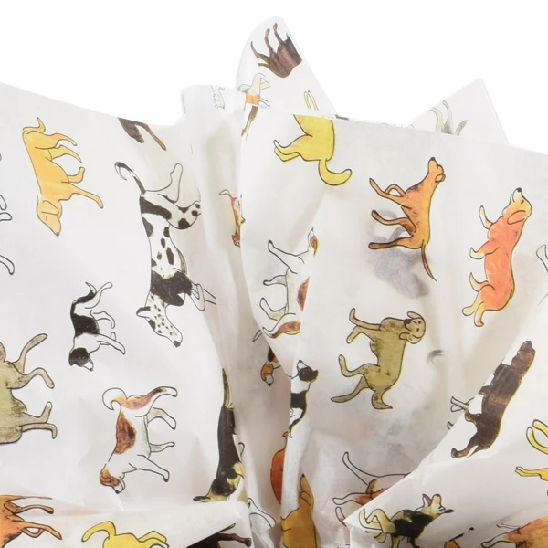 240 Sheets - Man's Best Friend Dog Pattern Tissue Paper - 20" x 30" Sheets