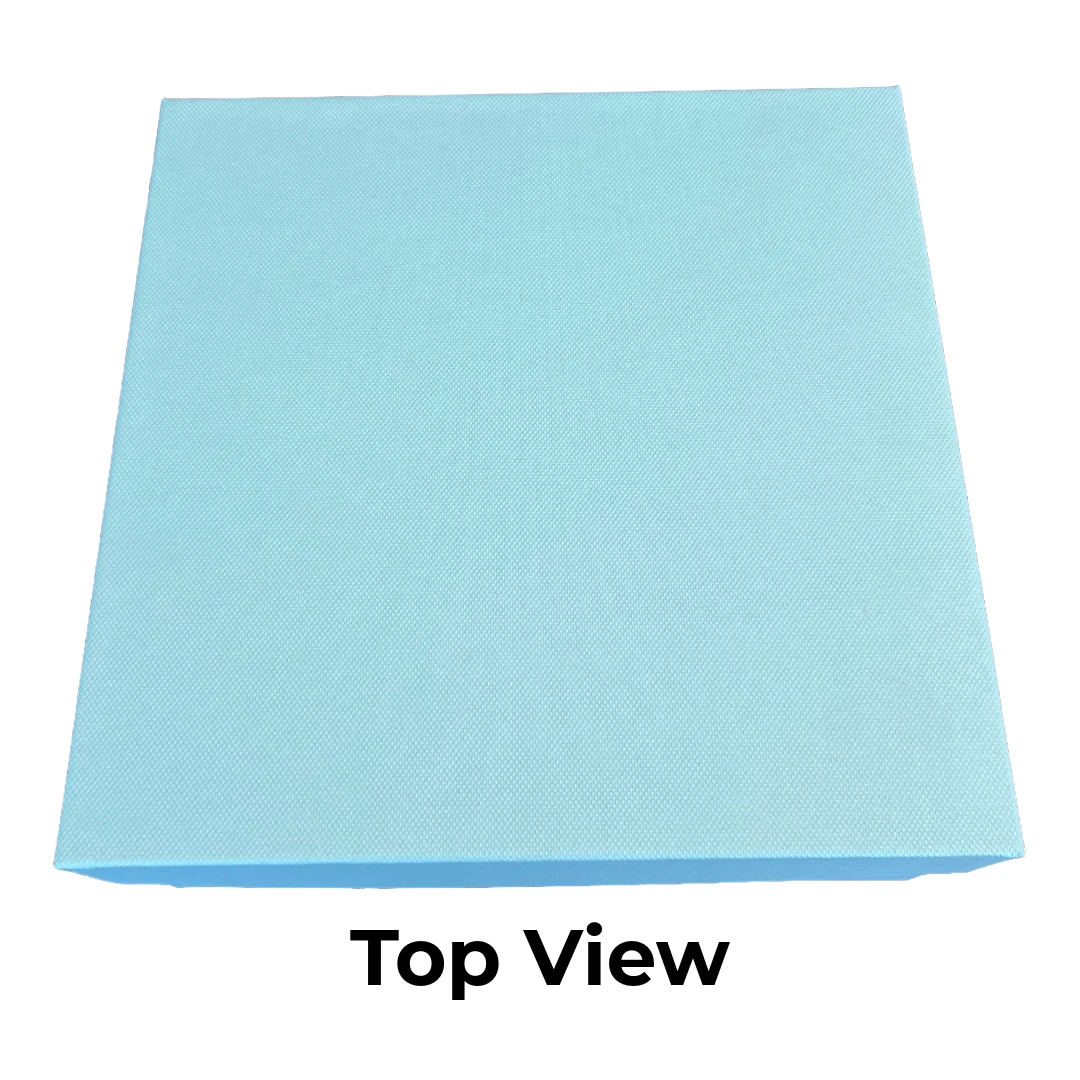 BIG DEALS - 10 Boxes - Rigid Set-Up Boxes - 11-1/4" x 11-1/4" x 4-1/2" Robin's Egg Blue Embossed