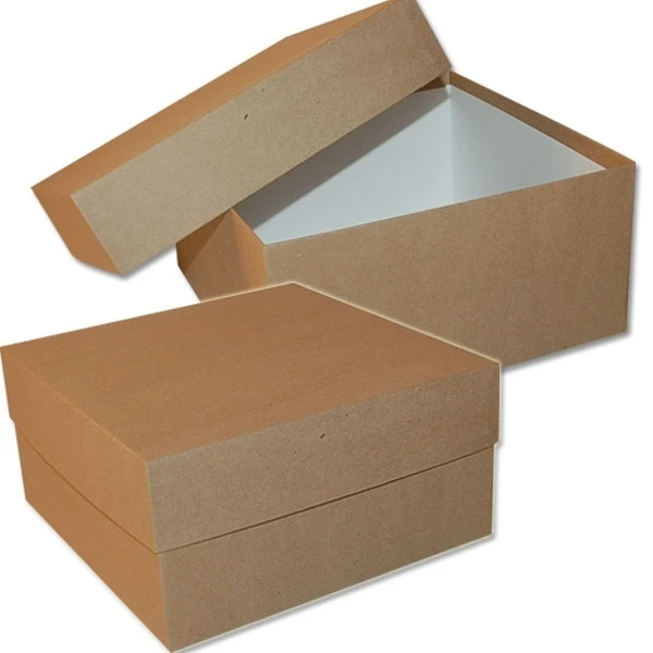 20 Boxes - Rigid Set-Up Boxes - 9" x 9" x 4-1/2" Natural Kraft