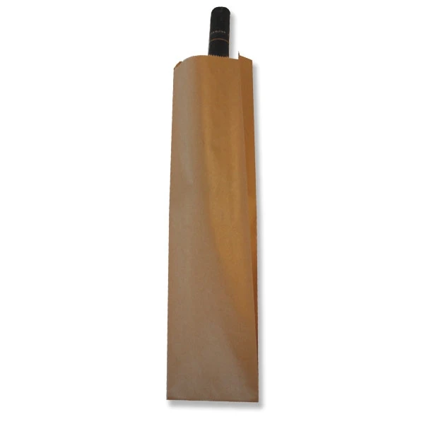 1000 Bags - Kraft Wine Merchandise Bags - 1 Bottle