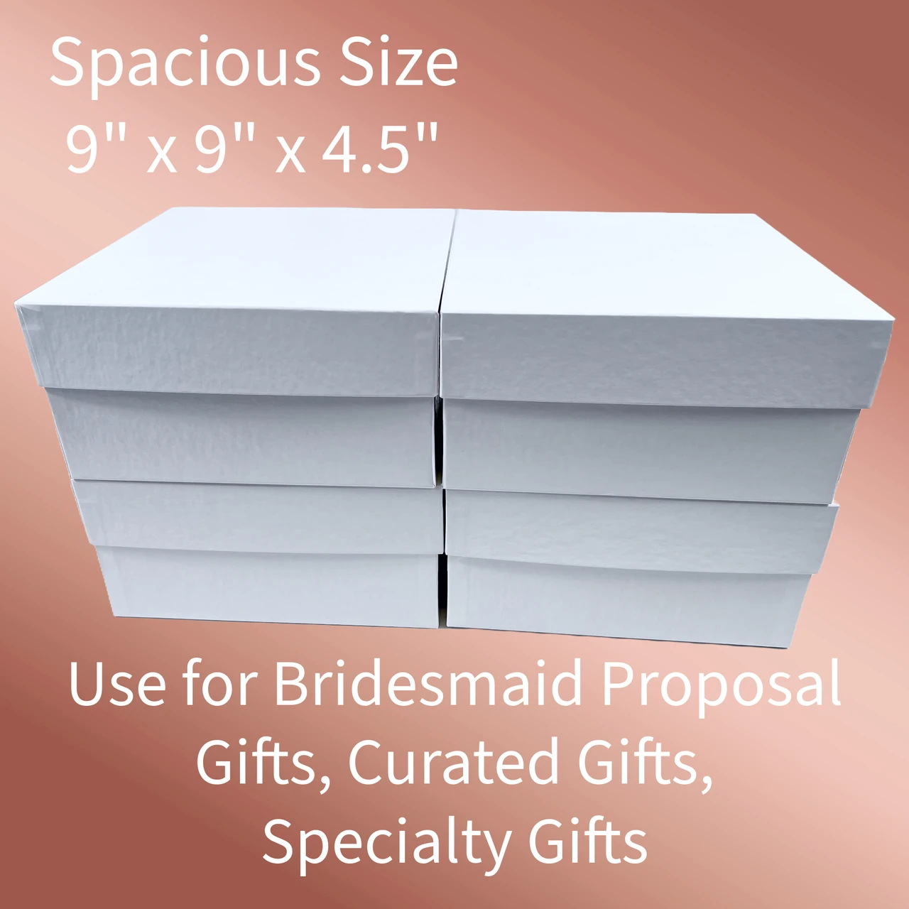 20 Boxes - Rigid Set-Up Boxes - 9" x 9" x 4-1/2"