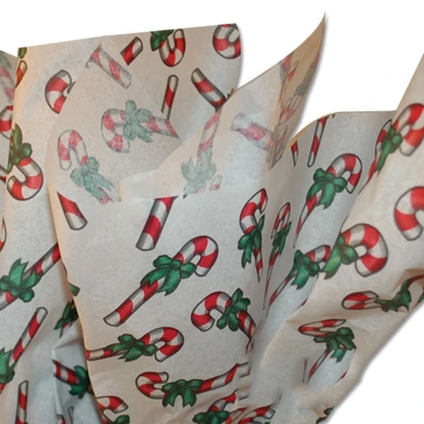 240 Sheets - Candy Canes Pattern Tissue Paper - 20" x 30" Sheets