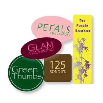 1000 Labels - Custom Hot Stamped Labels - Very Small Shapes